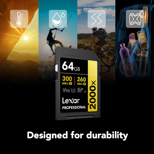 Lexar 64GB Professional 2000x UHS-II SDXC - 2
